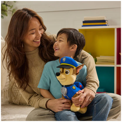 Paw Patrol Room Patrol Chase Interactive Plush Toy with Over 75 Sounds, Light-Up Badges, and 3 Play Modes, Kids Toys for Boys and Girls Ages 3 and Up