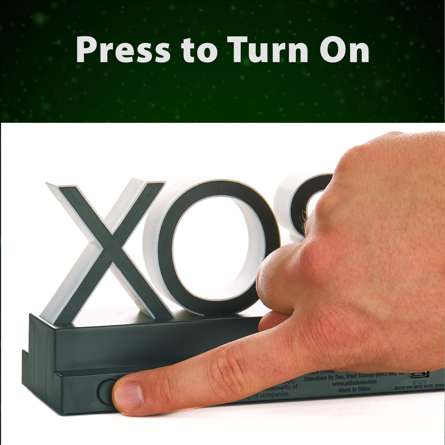 Paladone Xbox Icons Light with dynamic and standard lighting modes, gaming desk decor and gift for Xbox gamers.