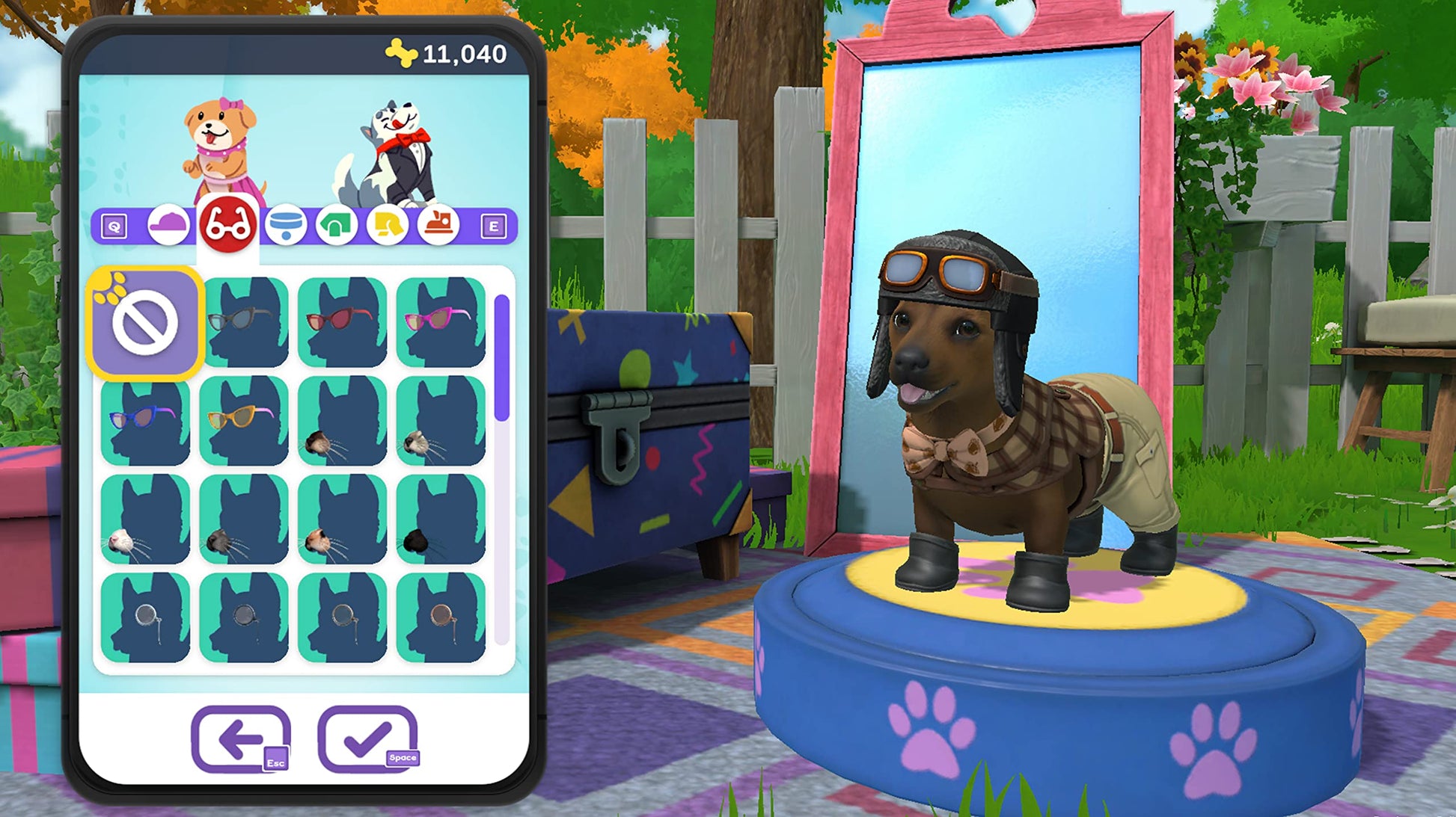 Cute illustration of puppies on Puppy Island from Fireshine Games Little Friends series, featuring colorful, playful cartoon dogs.