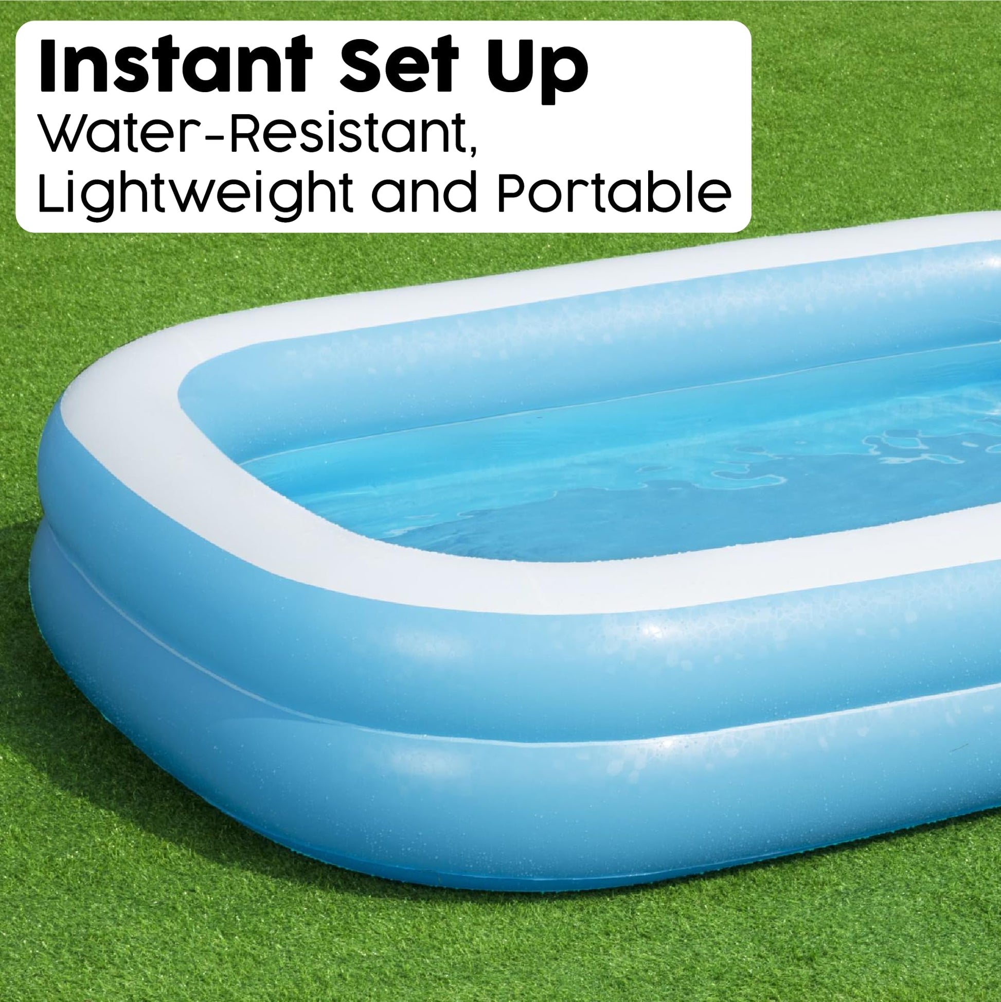 Bestway family paddling pool, inflatable outdoor swimming pool for kids, featuring a spacious design for family fun.