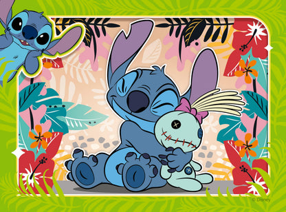 Ravensburger Disney Stitch Jigsaw Puzzles for Kids Age 3 Years Up - 4 in a Box (12, 16, 20, 24 Pieces) - Educational Toys and Games for Children