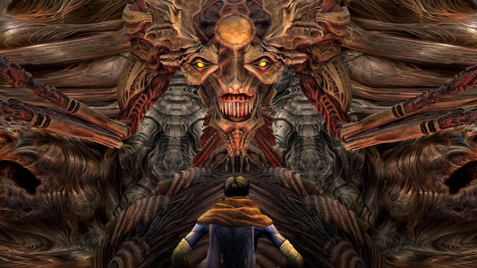 Legacy of Kain: Soul Reaver 1 & 2 Remastered Deluxe Edition for PS5, Aspyr video game box art with dark fantasy artwork.