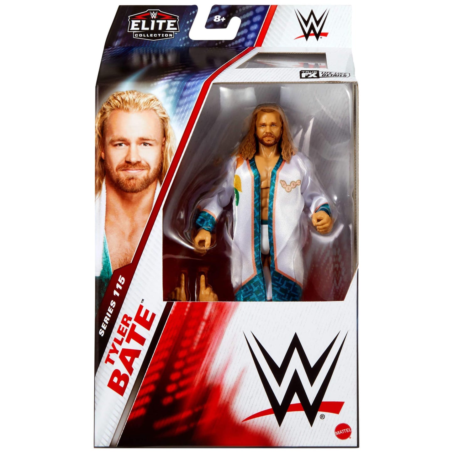 Mattel WWE Elite Action Figure & Accessories, Series #115 6-inch Collectible Tyler Bate with 25 Articulation Points & Swappable Hands, JCJ02