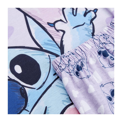 Disney Lilo and Stitch Girls Pyjamas Short PJs, Ages 5 to 15 Years Old (11-12 Years) Lilac