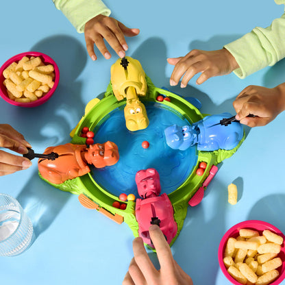 Hasbro Gaming Hungry Hungry Hippos Marble-Chomping Game for Kids, Fast-Paced Family Board Game with 4 Hippos & Marbles, Party Game for 2–4 Players, Ages 4+, Secret Santa Gift