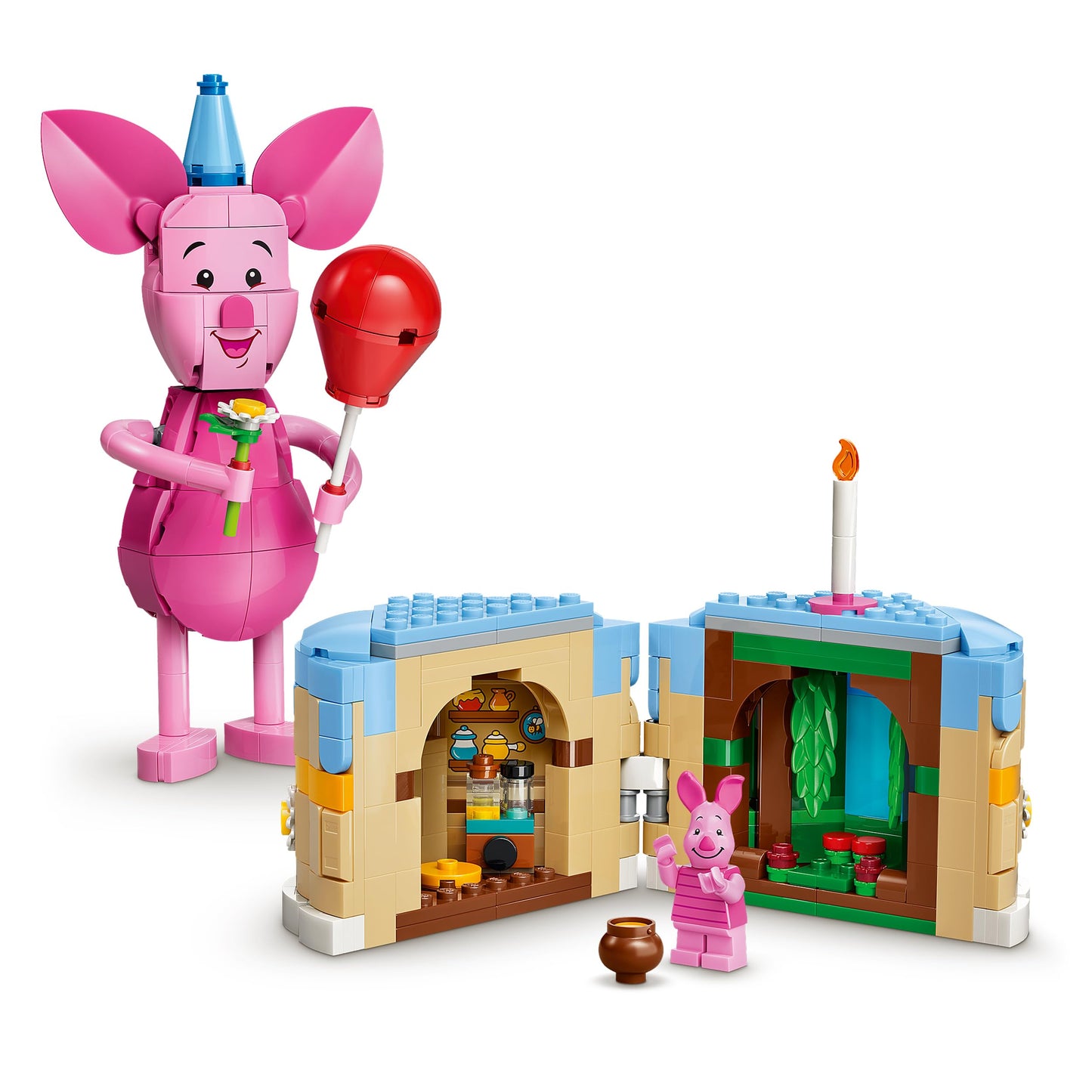 LEGO | Disney Piglet's Birthday Fun - Building Toy w/Cute Animal Figure, Birthday Cake & Collectible Minifigure - Gift Idea for 9+ Year Old Girls & Fans - 43305