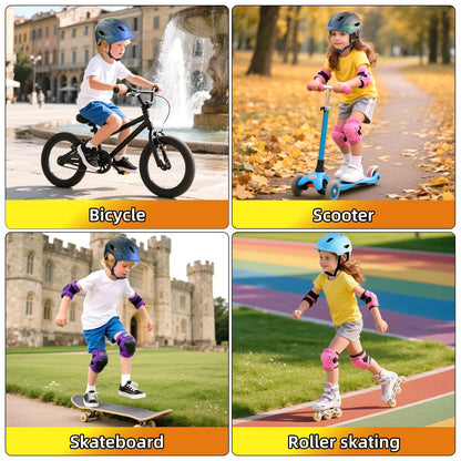 Kids Bike Helmet, Toddler Helmet with Peak Age 3-13, Lightweight PC Shell Boys Girls Adjustable Bike Helmet, Multi-Sport Cycle Scooter Skateboard Skate Protective Helmet 49-58cm (Rosewood)