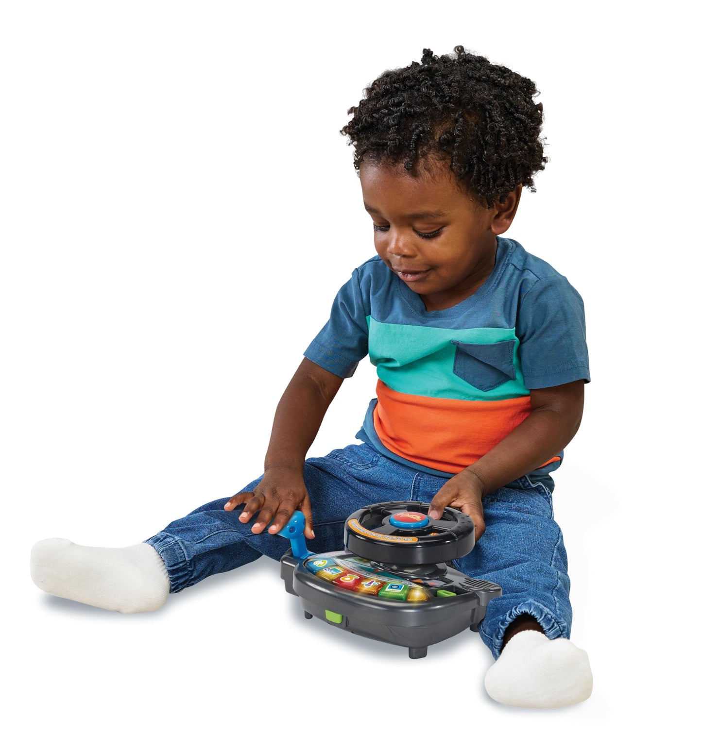 VTech 3-in-1 Mow and Grow Tractor, Ride-On Tractor, Push-Along Mower, Includes Driver Panel, Imaginative Play, Sound Effects, Interactive Play Suitable for Ages 12, 18, 24 Months, English Version