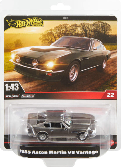 Hot Wheels Premium Aston Martin, 1:43rd Scale Vehicle, Officially Licensed Replicas for Adult Collectors, Real Riders Tires, Metal/Metal Body & Chassis, HWT12