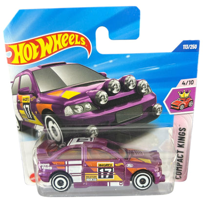 Hot Wheels Ford Escort, Purple Racing Car #17, Compact Kings Series, 113/250 JBB99