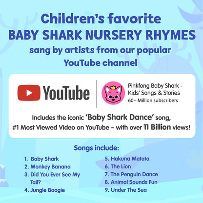 Pinkfong Baby Shark Animal Songs Sound Book - 10 Button Interactive Learning Toy for Toddlers, Nursery Rhymes, Educational Children's Book, Gift for Kids