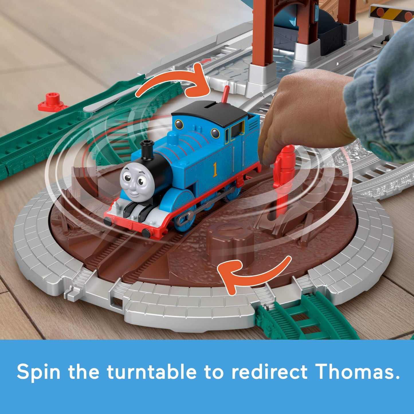 Mattel Fisher Price Thomas & Friends Toy Train Playset, Load & Launch Barrel Delivery with Classic Motorized Engine & Cargo Car, 18 Feet of Track, JGY30