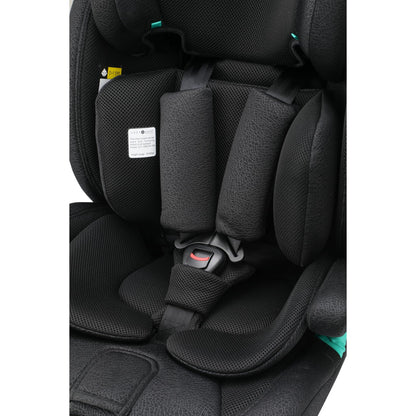 Cozy N Safe Fuji i-Size 76-150cm Child Car Seat (up to 12 Years Old), Forward Facing, 3-Point seat Belt, 5-Point Harness Upto 105cm,high-Back Booster to 150cm, Side Impact Protection (Onyx)