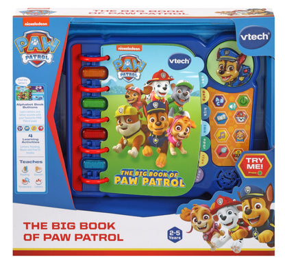 VTech PAW Patrol: The Big Book of PAW Patrol, Official PAW Patrol Character Book, Educational Learning Toy, Learn Letters & Words, Music & Phrases, Gift for Children 2, 3, 4, 5 Years, English Version