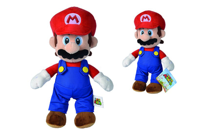 Nintendo Super Mario plush toy, 30 cm, soft and cuddly Mario character from the popular video game franchise.