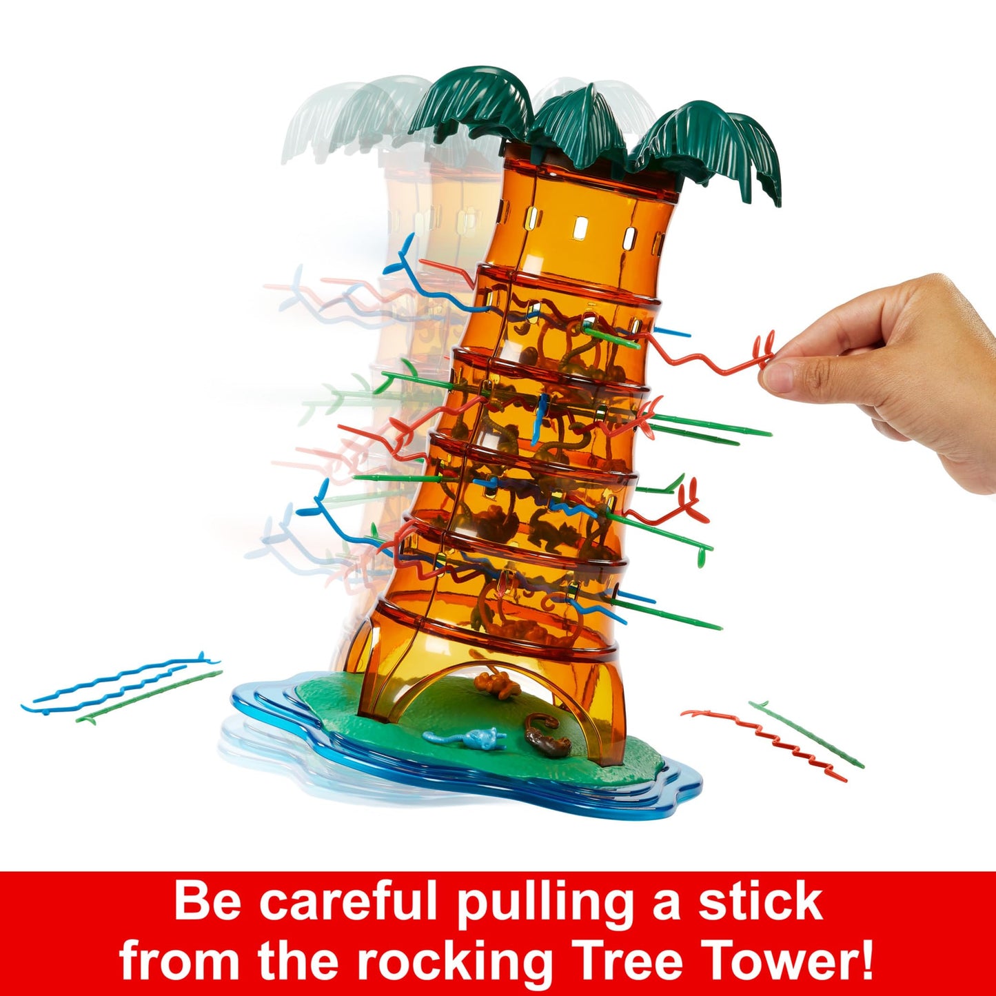 Mattel Games Tumblin Monkeys Rockin Tree Party Game for Family Nights, Game Nights, Travel & Camping, HTW65