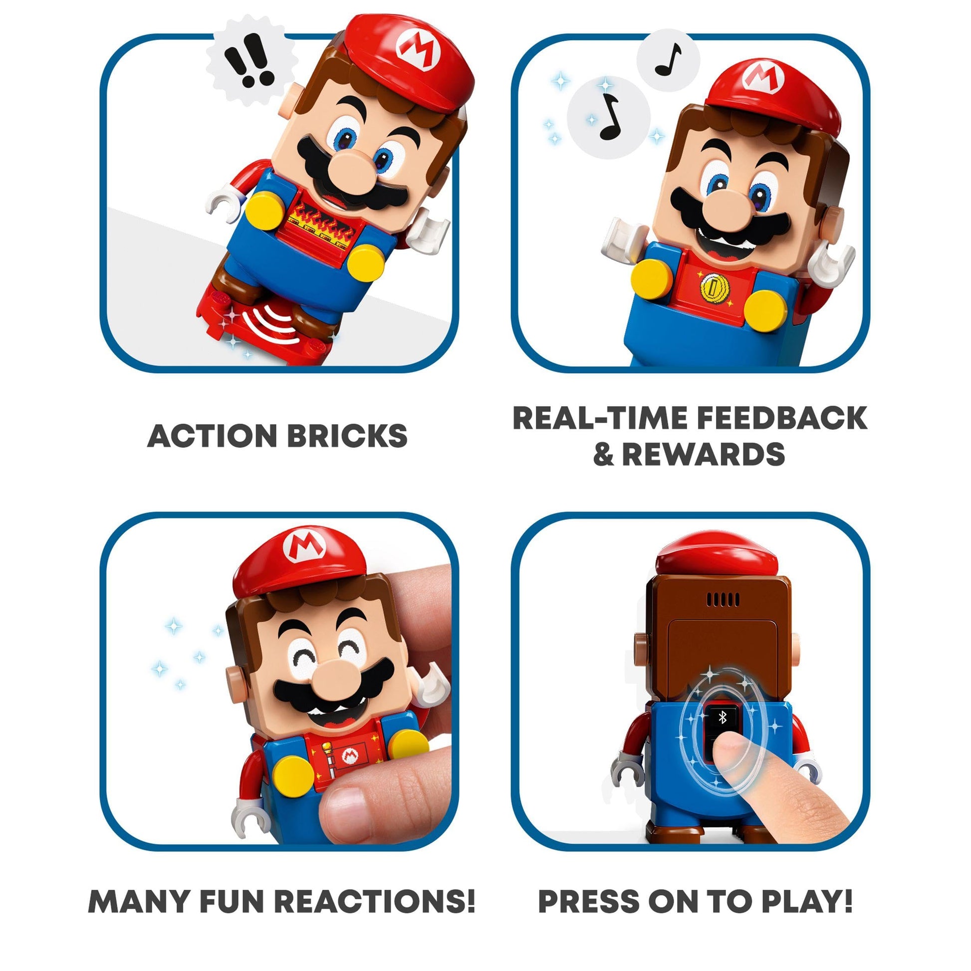 LEGO Super Mario Adventures with Mario Starter Course set featuring buildable game components and interactive Mario figure for kids