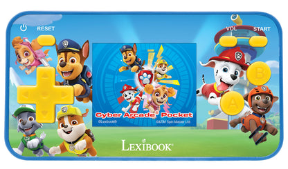 Lexibook, Paw Patrol, Cyber Arcade Pocket, Portable Gaming Console, 150 Games, 1.8" LCD screen, Battery Operated, Blue, JL1895PA
