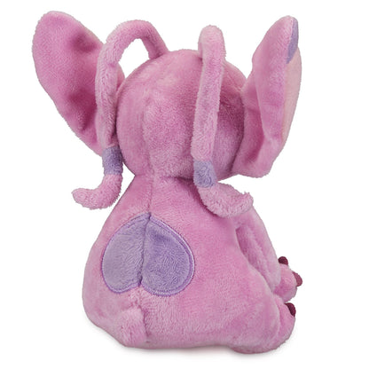 Disney Store Angel Mini Bean Bag Plush of Lilo & Stitch, 17cm pink stuffed toy alien, soft and cuddly for all ages.