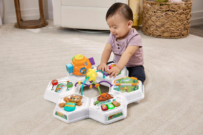 VTech Baby Busy Bee Activity Table, Interactive Play, Songs and Melodies, Develops Motor Skills, Sensory Development, Cause and Effect, Suitable for Ages 6, 9, 12 Months Plus, English Version