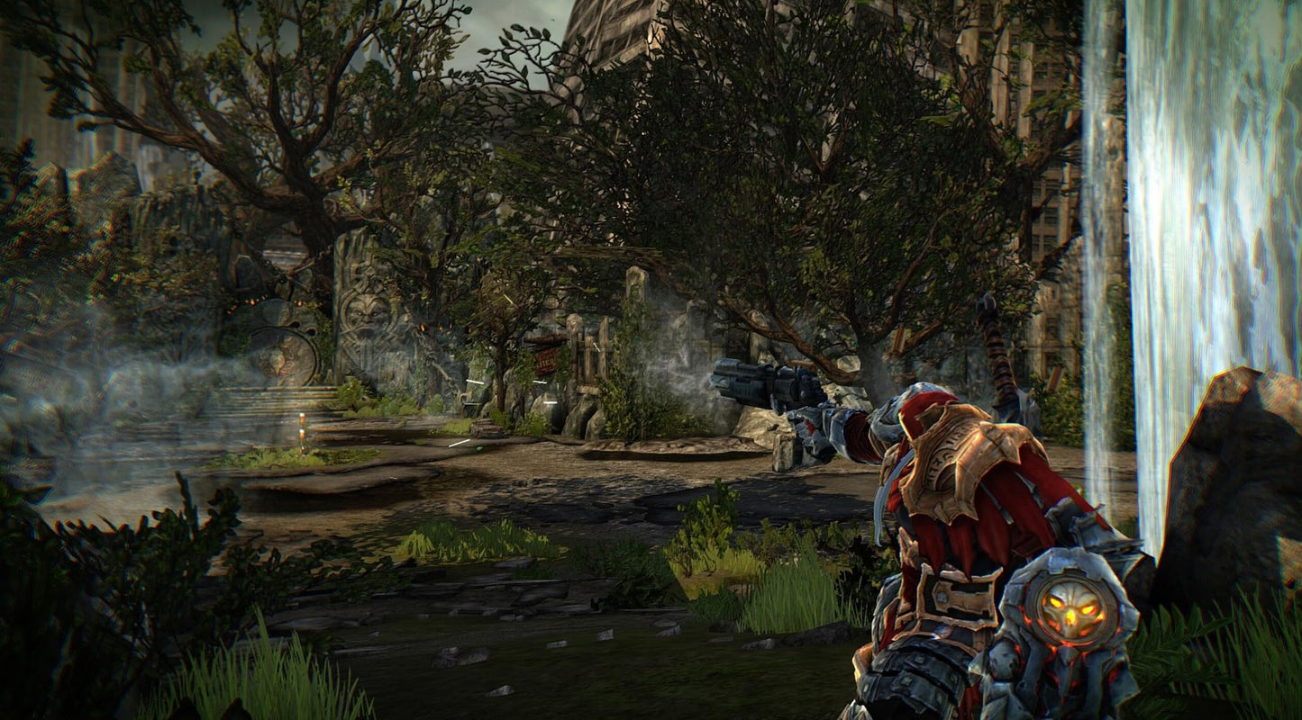 Darksiders Warmastered game for PlayStation 5 with artwork featuring the hero War and dark fantasy background.
