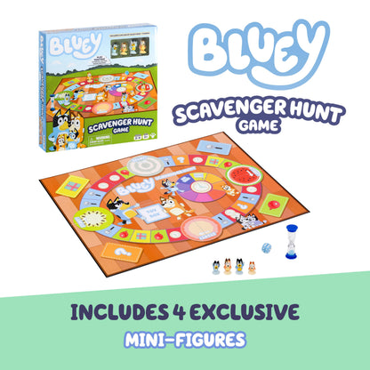 Bluey Scavenger Hunt Game A Fun Board Game Full Of Fun Activities To Perform, Things To Find And Questions About Bluey To Answer