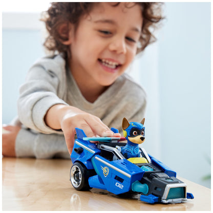 PAW Patrol: The Mighty Movie Toy Car with Chase Mighty Pups Action Figure, Lights and Sounds, Kids’ Toys for Boys and Girls 3+