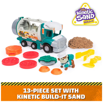 Rubble and Crew, Growlin’ Grub Food Truck Playset, Action Figure, Play Kitchen Accessories and Kinetic Build-It Play Sand, Kids’ Toys for Boys and Girls 3+