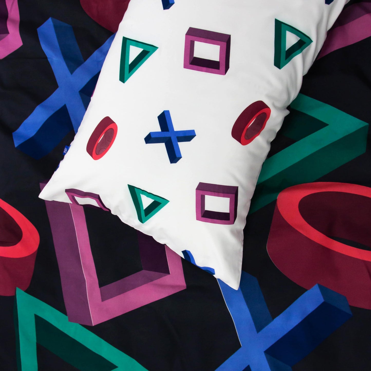 Character World PlayStation Official Single Duvet Cover Set, Abstract Design | Reversible 2 Sided Bedding Cover Official Merchandise Including Matching Pillow Case | Gaming Single Bed Quilt