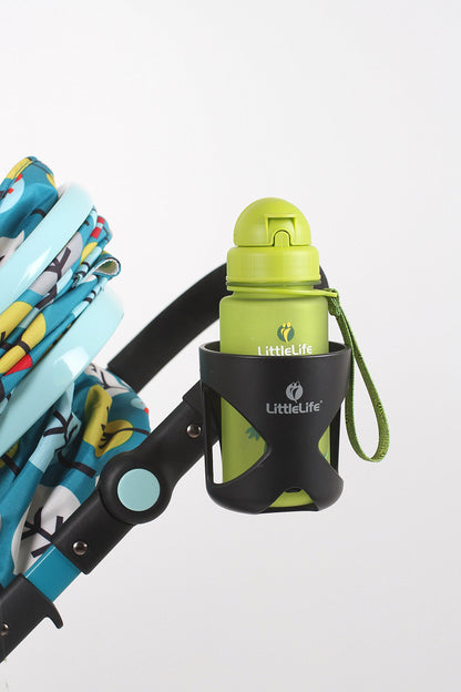 LittleLife Buggy And Pushchair Universal Cup Holder Adjustable Bottle Organiser for Stroller, Drink and Coffee Cup Holder, Single