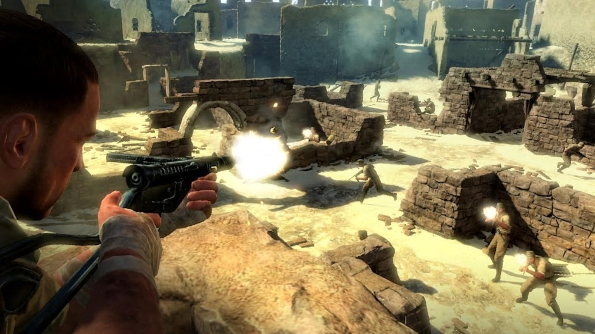 Nintendo Switch game cover for Sniper Elite 3 Ultimate Edition by Fireshine Games, featuring action-packed military sniper gameplay.