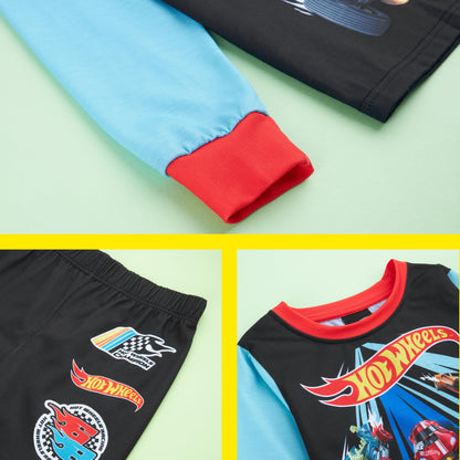 Get Trend Hot Wheels Pyjamas Set for Kids 2-7 Years, Long PJs for Toddlers, Winter Loungewear Nightwear, Gamer Gifts for Boys (2-3 Years, Multi Hot Wheels)