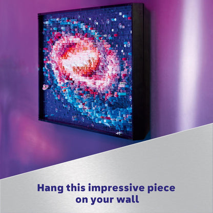 LEGO Art The Milky Way Galaxy - Space Model Kit for Adults - Astronomy Gift for Mothers - Makes a Great Creative Activity or Home Office Décor Idea for The Living Room - 31212