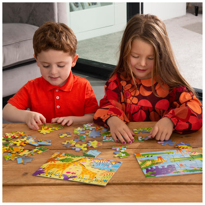 Galt Toys, 4 Puzzles In A Box - Jungle, Animal Jigsaw Puzzle Kids, Ages 3 Years Plus