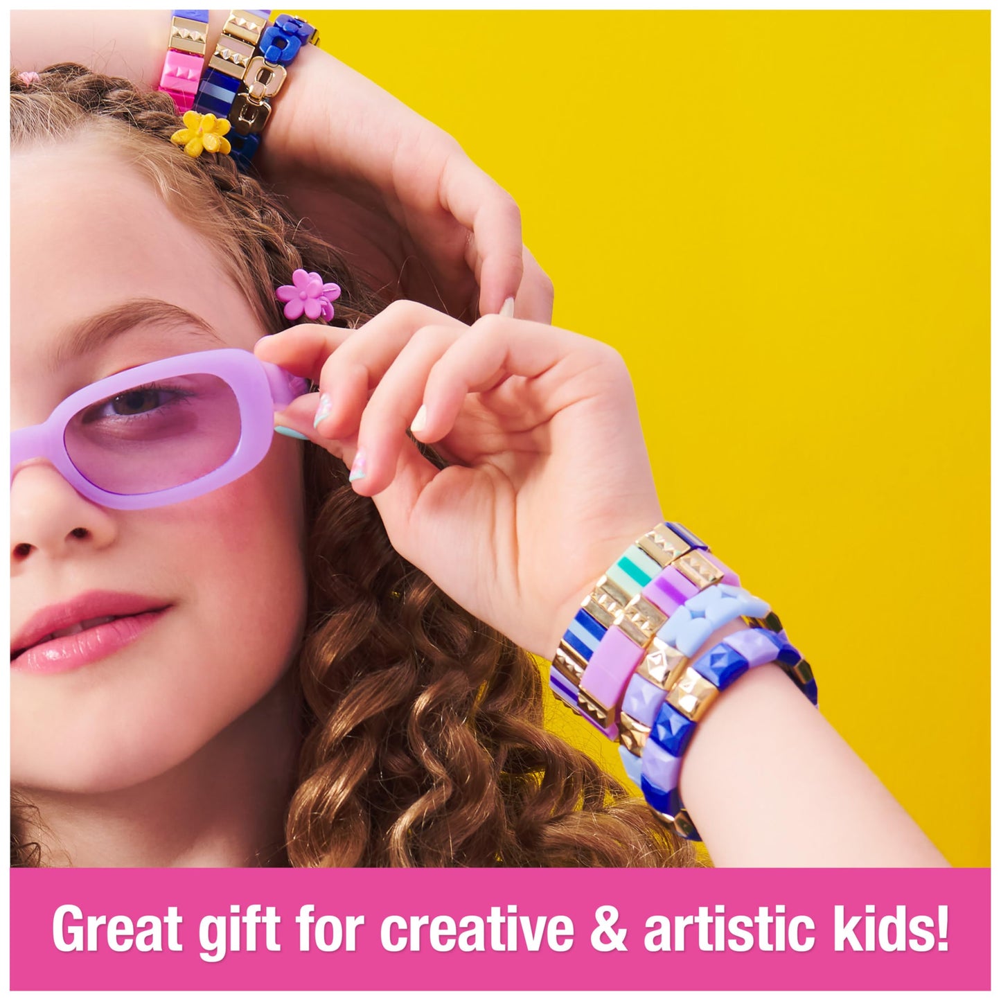 Cool MAKER PopStyle Bracelet Maker, 170 Stylish Beads, 10 Bracelets, Storage, Friendship Bracelet-Making Kit, DIY Arts and Crafts Kids’ Toys for Girls
