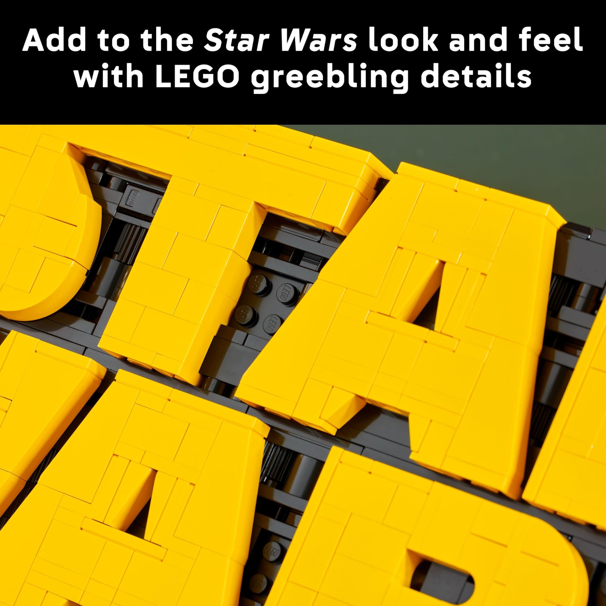 LEGO Star Wars 75407 logo set, a brick-built iconic model kit for adults, displayed on a home office desk.