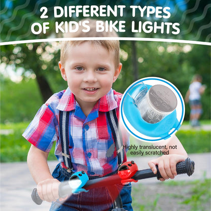 Gofimyee 2 Pack Kid Bike Light,Kids Scooter Light, Waterproof with 3 Light Modes for Kids Scooter or Bycycle