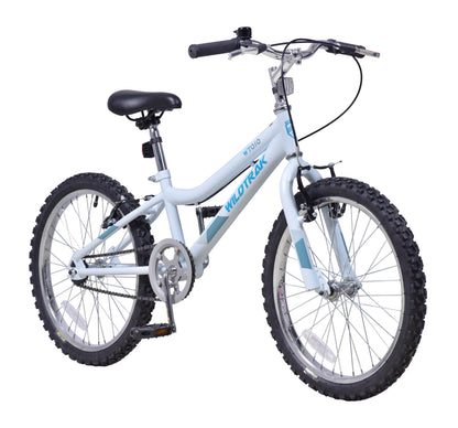 Wildtrak - 20 Inch Bike for Children 6-9 Years Old, Adjustable brakes - White