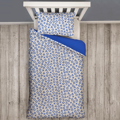 Character World PlayStation Official Single Duvet Cover Set, Banner Design | Reversible 2 Sided Bedding Cover Official Merchandise Including Matching Pillow Case | Gaming Single Bed Quilt