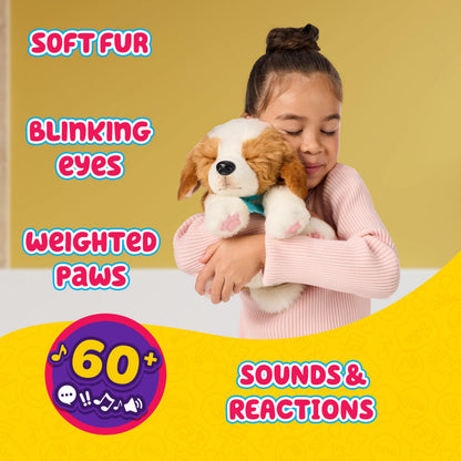 Little Live Pets My Really Real Puppy - Patches The Beagle Realistic Interactive Toy Puppy That Reacts To Your Touch. 60+ Sounds and Reactions. Soft Fur, Weighted Paws, Blinking Eyes