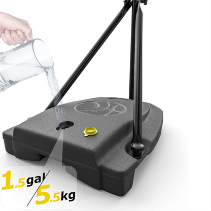 GILIKOKO Kids Basketball Hoop,Adjustable Height 3.6-6.2ft,Basketball Net Kids 3-5,4-8,Outdoor Indoor Toys Gifts for Boys or Girls at age 3 4 5 6 7 8,Steel Frame (Black)