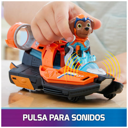 Paw Patrol: The Mighty Movie, Toy Jet Boat with Zuma Mighty Pups Action Figure, Lights and Sounds, Kids’ Toys for Boys and Girls 3+