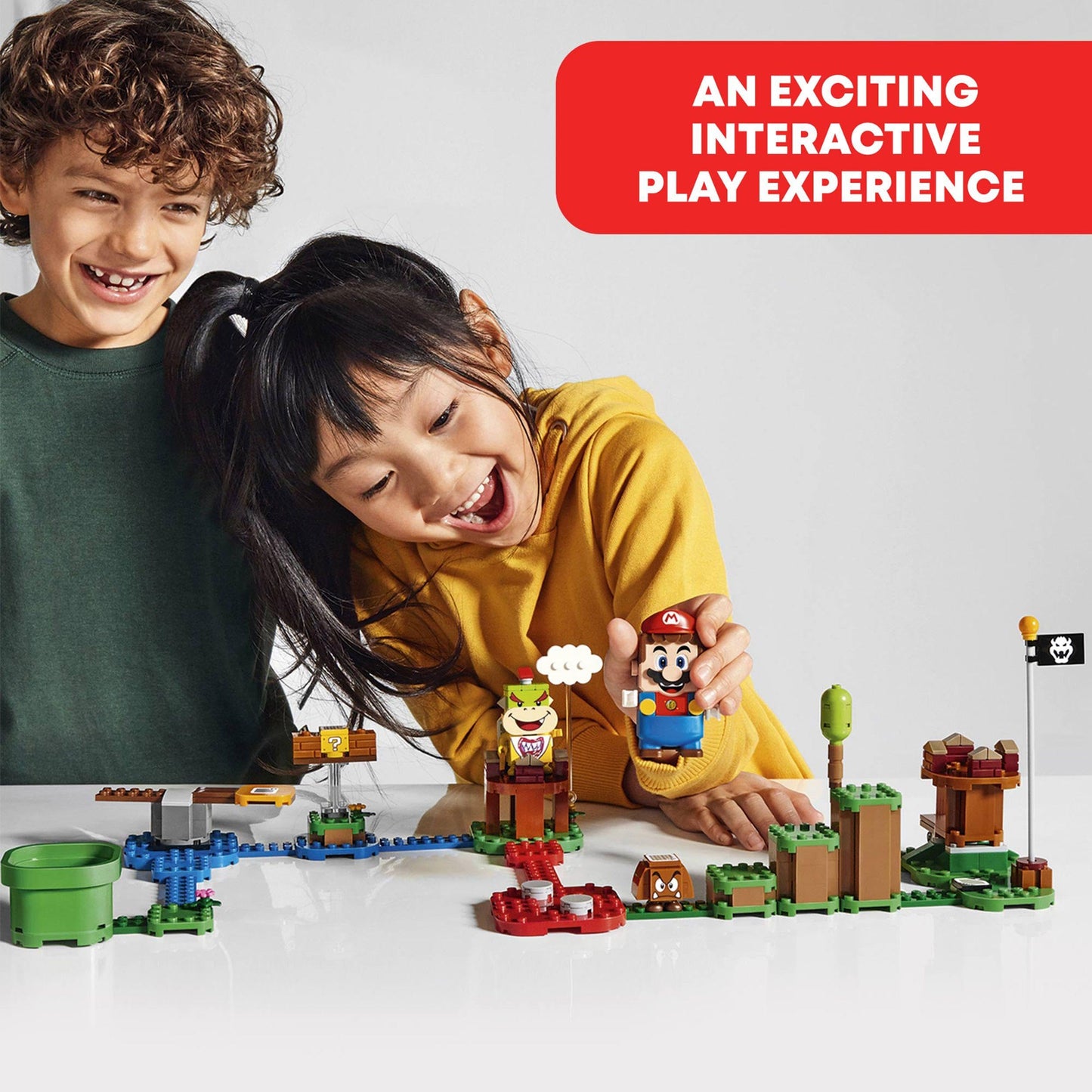LEGO Super Mario Adventures with Mario Starter Course set featuring buildable Mario figure and interactive game elements for kids.