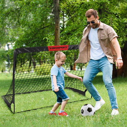 Kids Football Goals for Garden Set – 2 x 4ft x 3ft Portable Football Goals with Size 3 Ball, Pump, Cones & Carry Bag, Pop-Up Kids Football Net, Outdoor Garden Football Training Equipment Boys Gifts