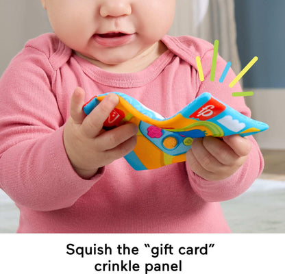 Fisher-Price Newborn Toys Level-Up Little Gamer Gift Set, Baby Rattle Teether & Crinkle Activities for Infants Ages 3+ Months, HYR57