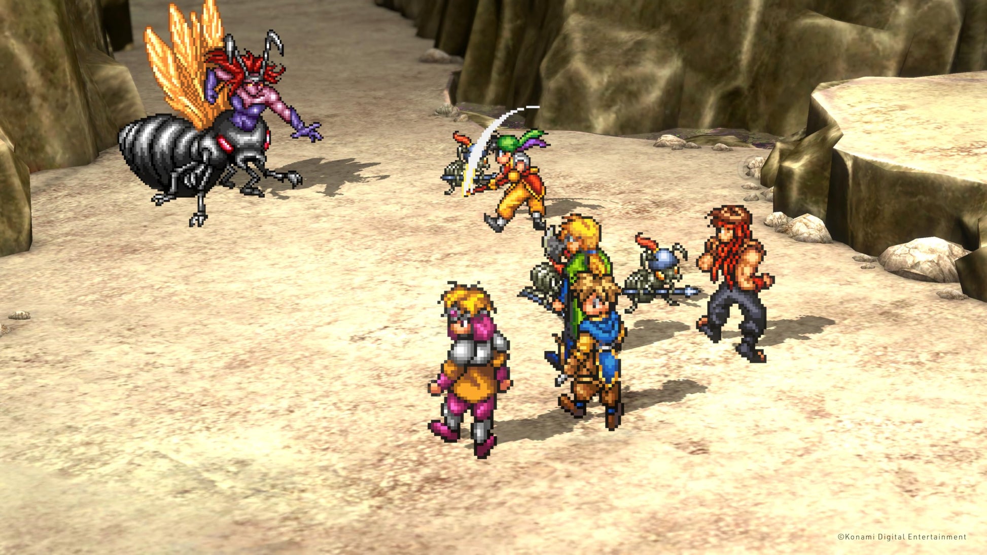 Cover art of Suikoden 1 & 2 HD Remaster for PS5 by Konami, featuring colorful fantasy characters and game logo.