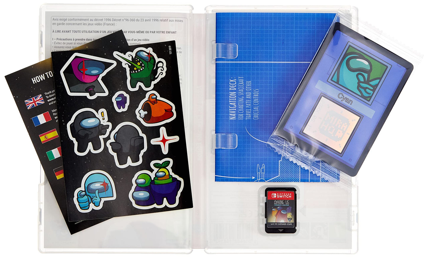 Colorful Among Us Crewmate character from the Nintendo Switch Crewmate Edition by innersloth, with vibrant spacesuit and playful design.