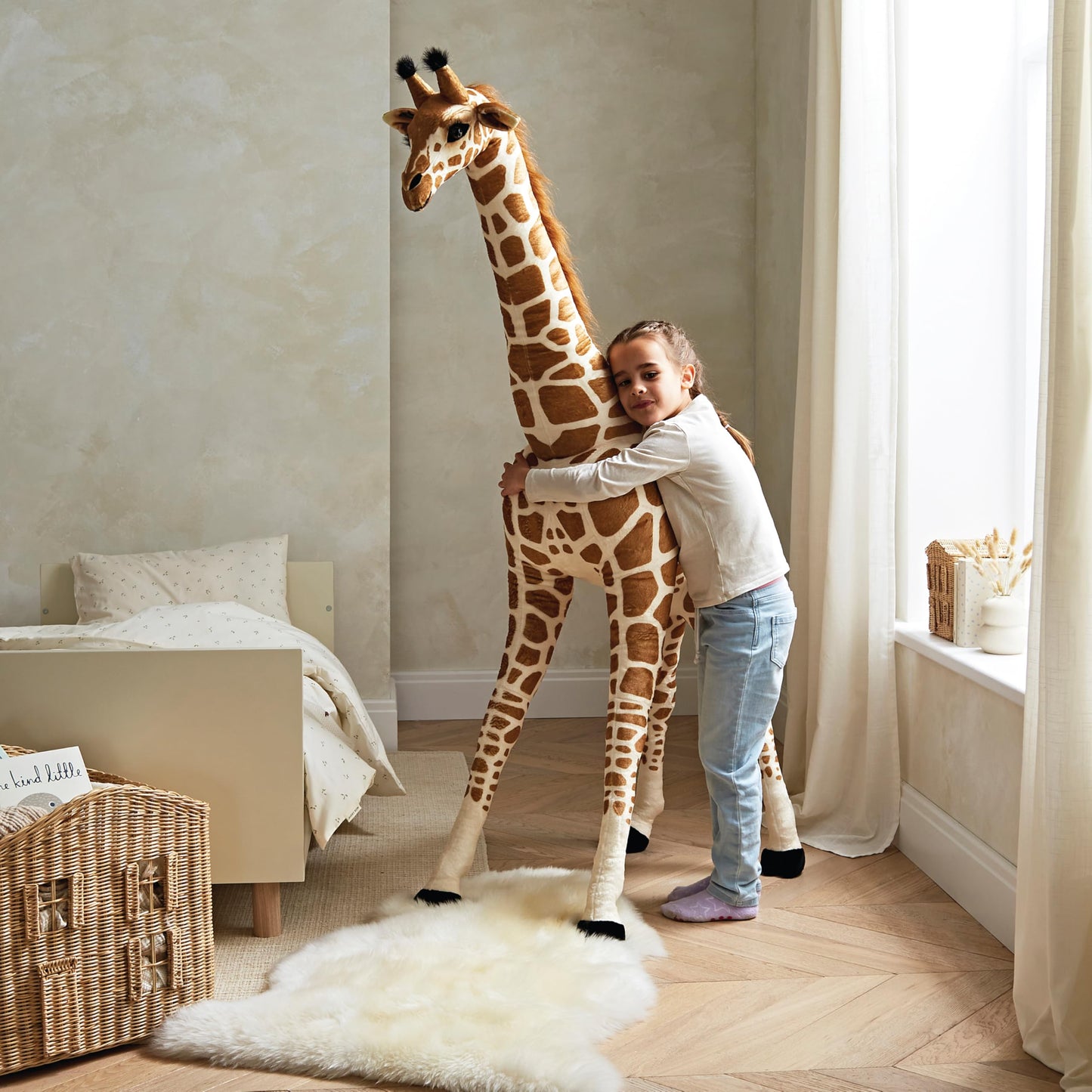 CuddleCo Standing Giraffe Plush Toy – Large Soft Stuffed Animal, Cuddly Giraffe Toy for Kids, Safari Nursery Decor, Plush Toys for Girls and Boys