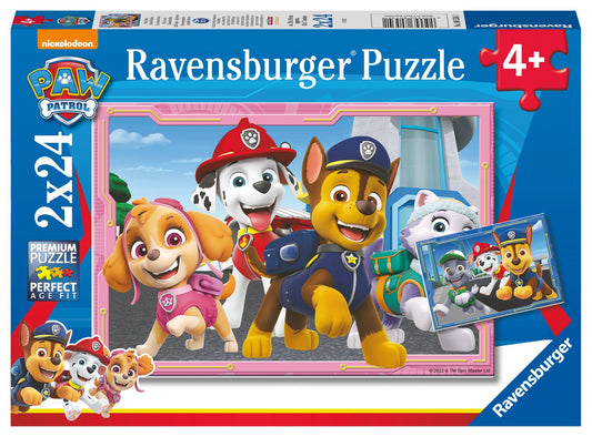 Ravensburger Paw Patrol 2X 24 Piece Jigsaw Puzzles For Kids Age 4 Years Up - Educational Toddler Toys [Amazon Exclusive]