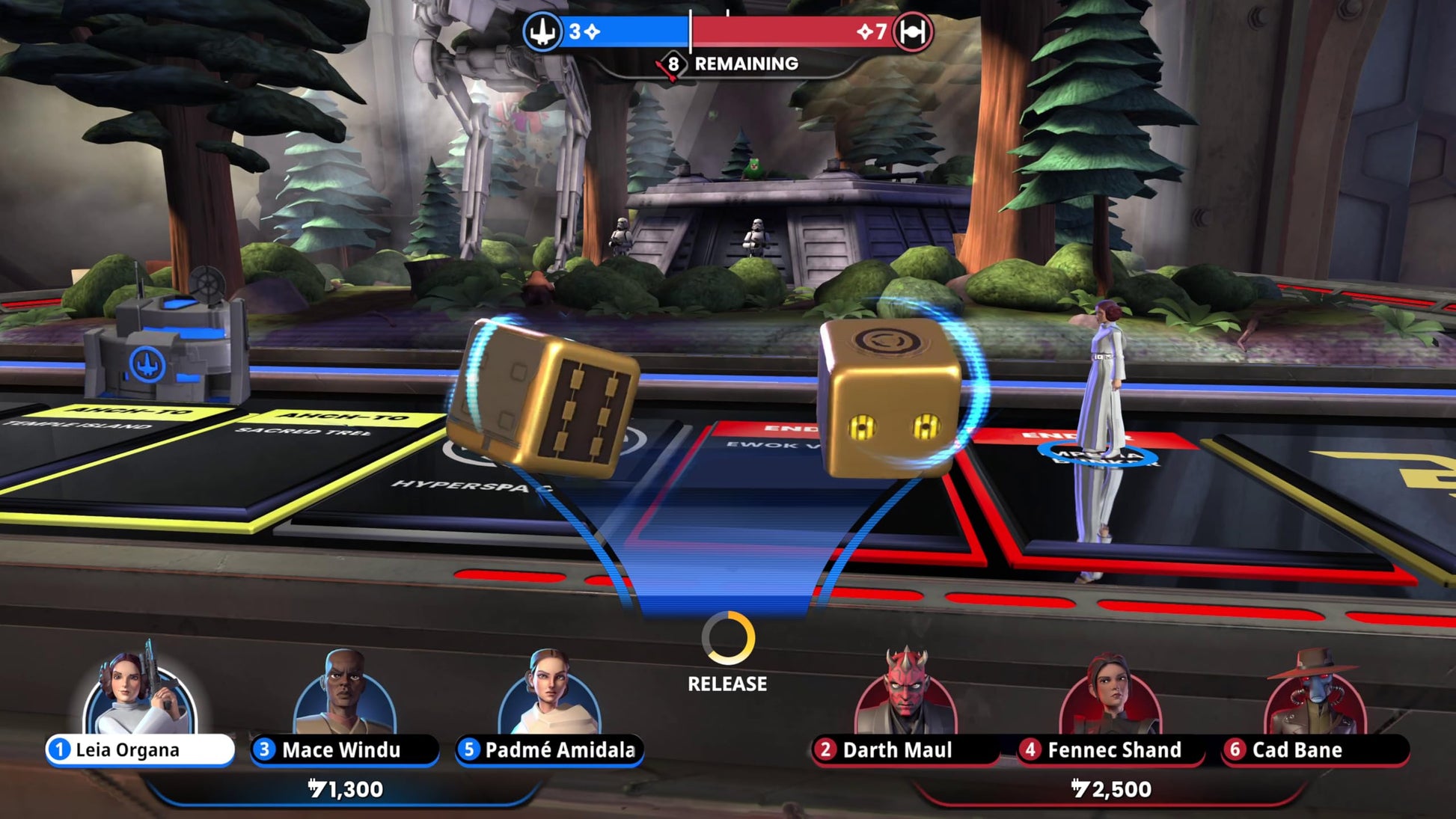 Ubisoft Monopoly: Star Wars Heroes vs Villains game for PS5, showing the game case with Star Wars themed artwork.